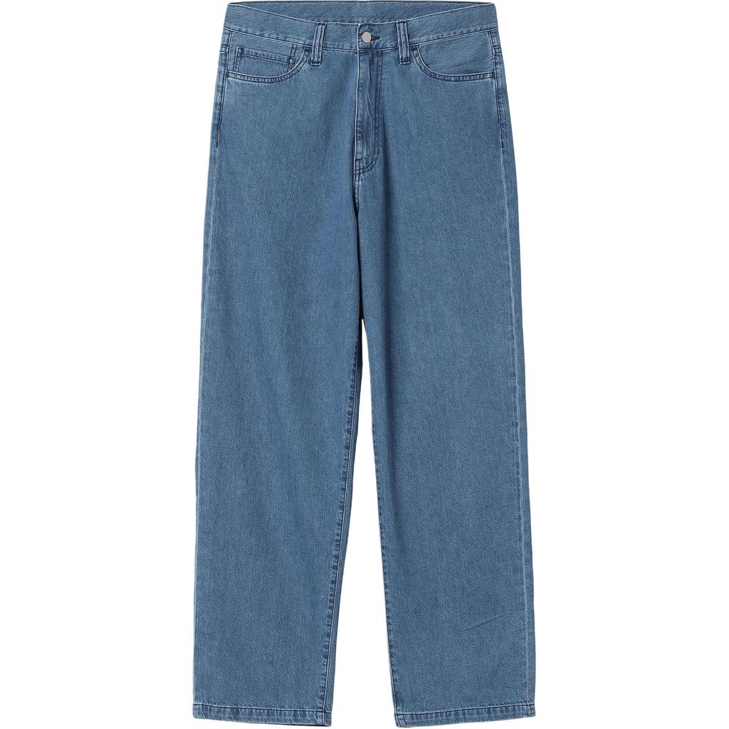Carhartt WIP Zipper Fly Square Label Loose Tapered Jeans Men jeans I035245-01-06