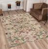 Boho Chic Elegance Floral Rug Turkish Traditional Unique Washable Non-Slip Rug Distressed Large Area Rug, Rugs for Living Room