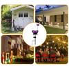 Lotus Shaped Solar Powered Lamp Hollow Out Design Garden Decoration Lamp Street Lamp  Garden Use