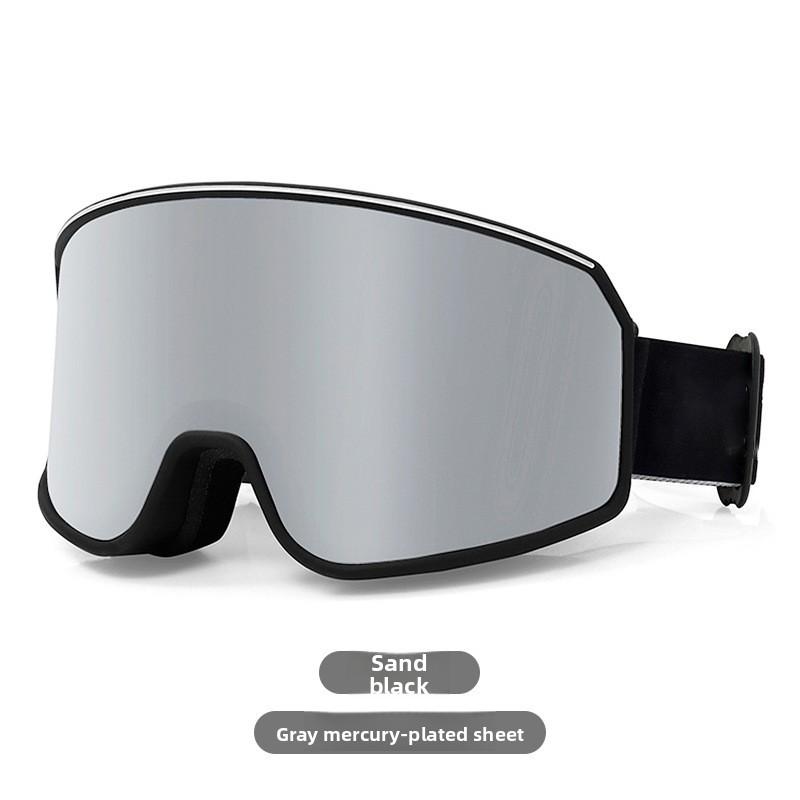 Anti-snow Blindness Snowboard Goggles Anti-fog Card Myopia Ball Lens Large Field of View Ski Goggles