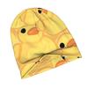 2D Flat Printing Cute Duck Knit Hat with Subtle Fashion Details, Ideal for Adults Seeking Texture And Character In Cold-Season Daily Wear