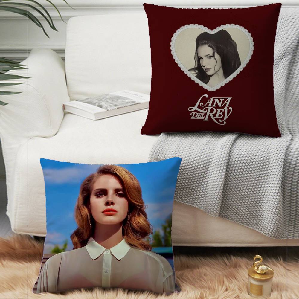 1PC Girl Singer Lana Del Rey Pillow Case Square  Bedroom Sofa Leisure Comfort Cushion Car Home Decoration
