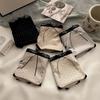 Lady Summer New Style Sexy Pure Desire Lace Bow Net Gauze Satin Briefs