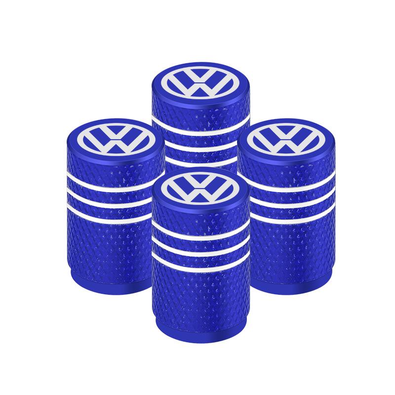 2026 Hot For VW VOLKSWAGEN 4Pcs/Set Car Tyre Valve Dust Caps Aluminum Tire Wheel Valve Stem Air Caps Covers For Volkswagen GOLF 