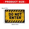 Do Not Enter Sign,11.81×7.87In Keep Out No Entry Sign,Indoor/Outdoor,Fade/Weather Resistant Easy to Install Warning Sign