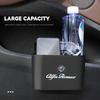 Hanging Car Trash Can Auto Emblem Garbage Box For Alfa Romeo Giulia Stelvio Giulietta 156 159 147 Mito Tonale Brera Disco VolantGQ7