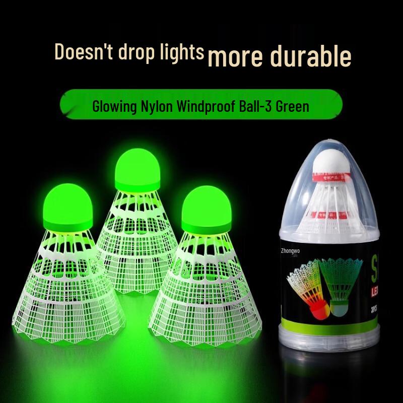 Luminous Windproof Training Badminton Shuttlecocks