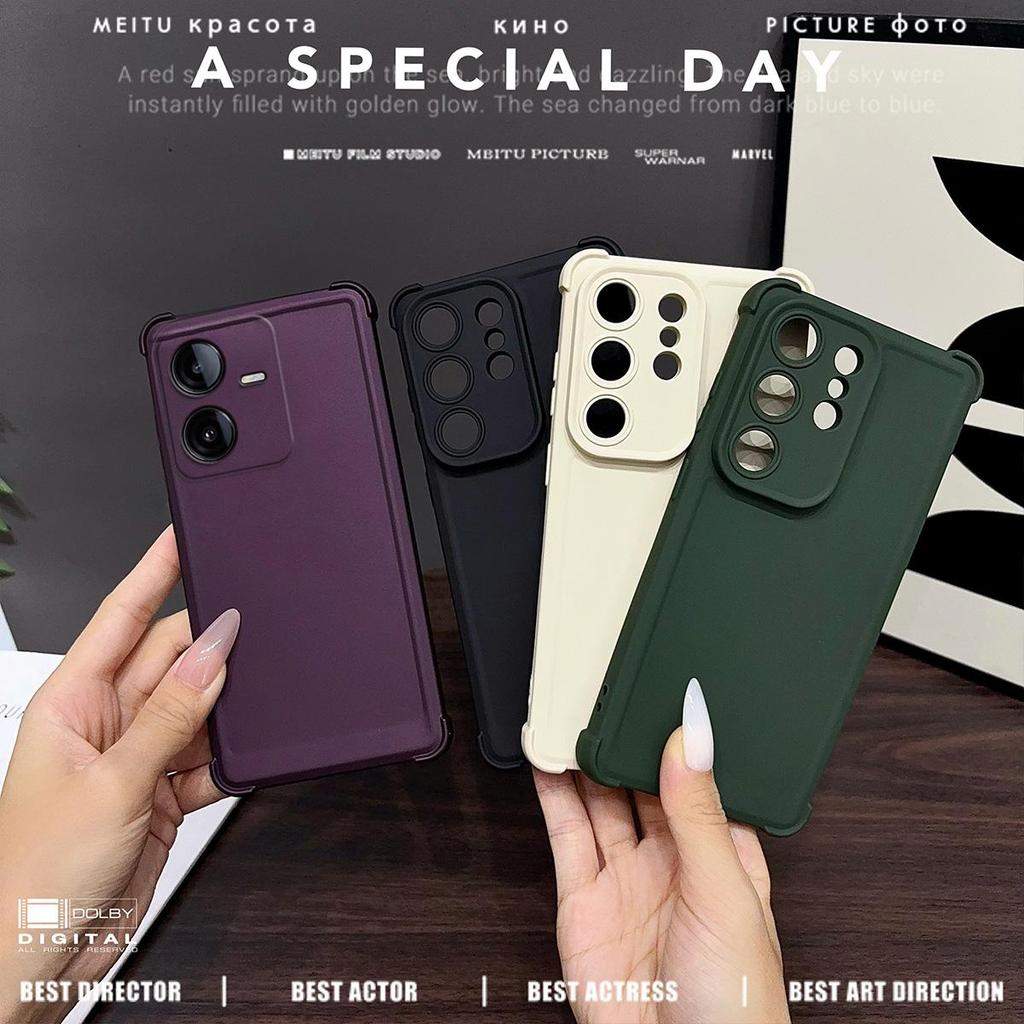 Case for Vivo Y22s,Y22 Ultra-Soft Liquid Silicone Casing Y2K Minimalist Aesthetic Airbag Drop Protection Cover