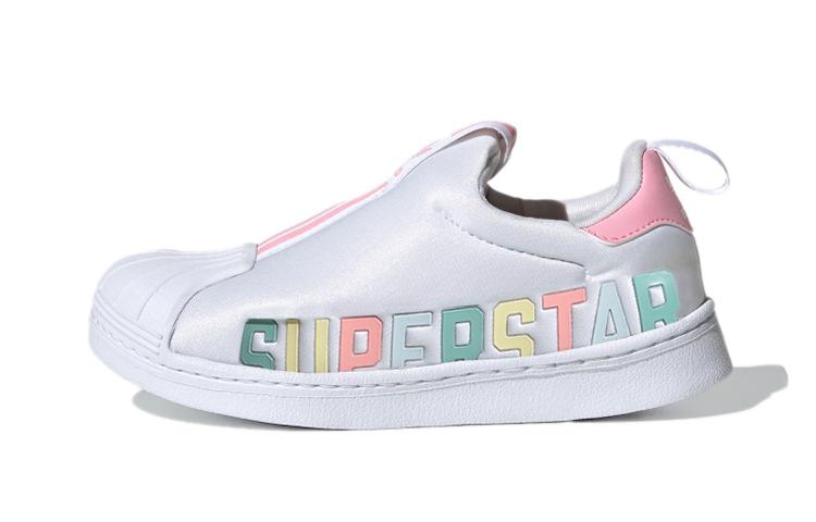 

Adidas Originals Superstar 360 X Comfortable Breathable Low top Skateboard Shoes White Pink Children Aged 3 7 Years Old FV7231 33