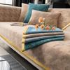 Universal Sofa Cover Chenille Fabric Solid Color Jacquard Living Room Sofa Cushion Simple Non-Slip Sofa Cushion Armrest Backrest