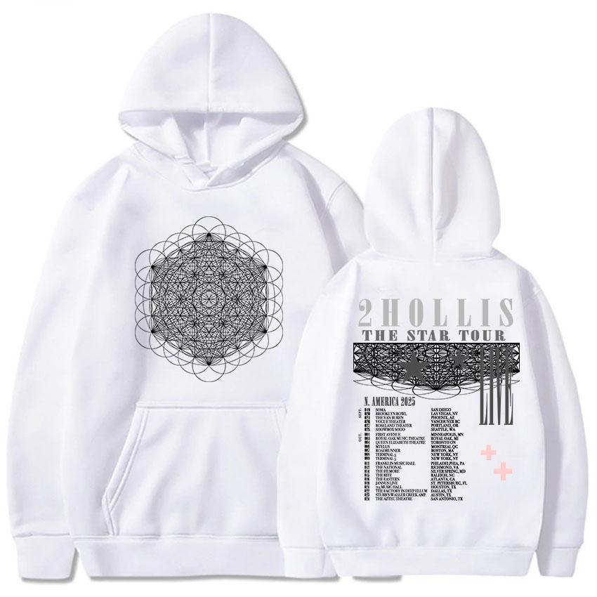 2hollis The Start Tour Hoodies Long Sleeve Casual Male Sweatshirts Fleece Grunge Hip Hop Unisex Streetwear Sudaderas