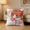 S-Sakura Kinomoto Pillow Case For Sofa Living Room Home Office Decor Protective Cover