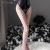 Xianyi Sexy Sexy Black Stockings Full Body One-piece Open Temptation Free Flirting Big Eyes Mesh Socks Women's Large Size W12
