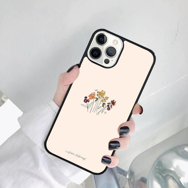 Minimal Aesthetics Flowers Phone Case Cover For For iPhone 17 Air 15 Pro MAX 16 Plus 14 12 11 13 Coque