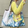 Bag Foldable Shopping Bag Reusable Grocery Storage Bag Nylon Portable Shoulder Handbag Travel Tote Bag
