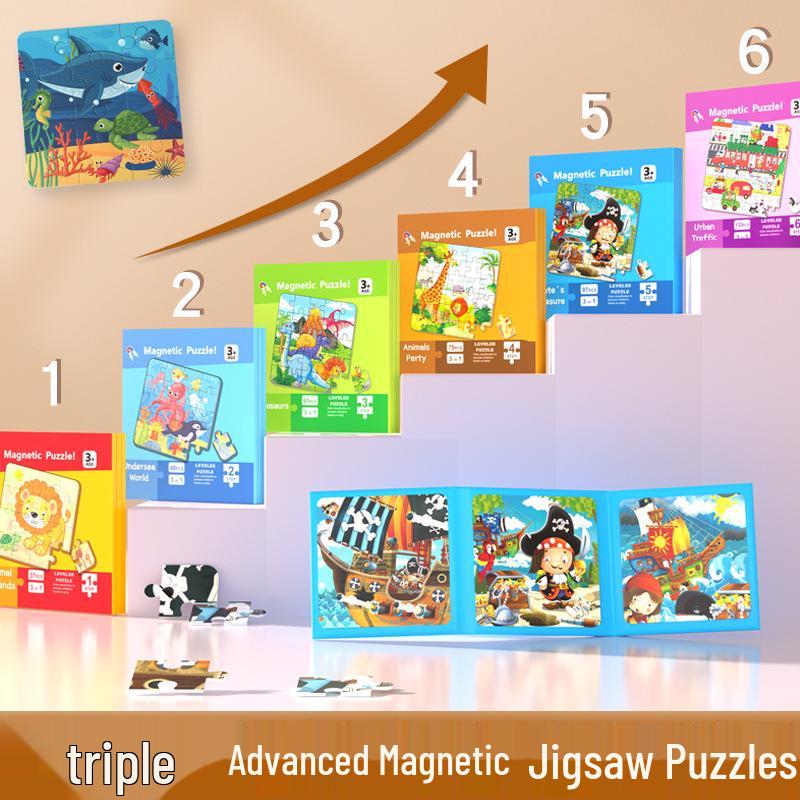 Magnetic Puzzle for Toddlers: Early Educational Toy for Ages 1-6, Boys & Girls