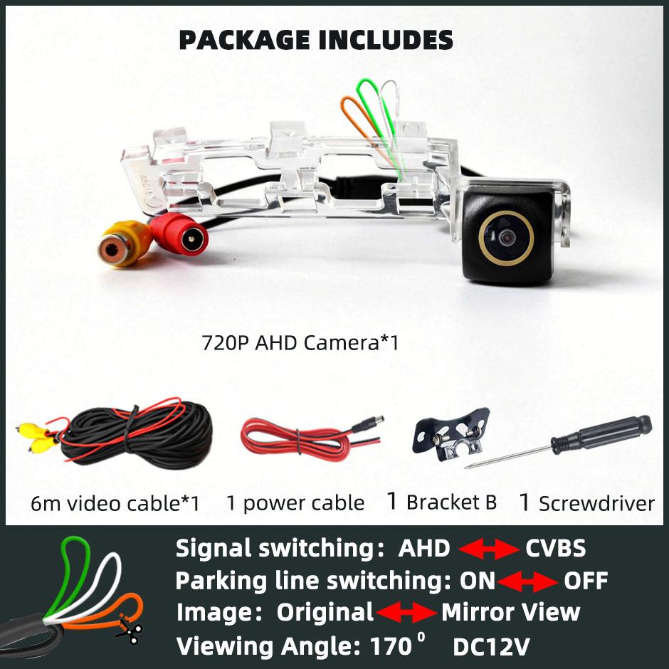 

Backup Camera Rear View Reverse 170° AHD1080P/720P Cam Parking Safety Fits Toyota VIOS 2008 2010 2011 Automotive