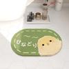 Cartoon Non-Slip Absorbent Bathroom Floor Mat - Faux Cashmere Foot Pad