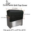 Built-in Grill Cover 37" Fits for Weber Summit Gas Grill S-460,Spire 30",Blaze 32",Most 34"-37" Built in Grill,Island BBQ Grill Top Cover