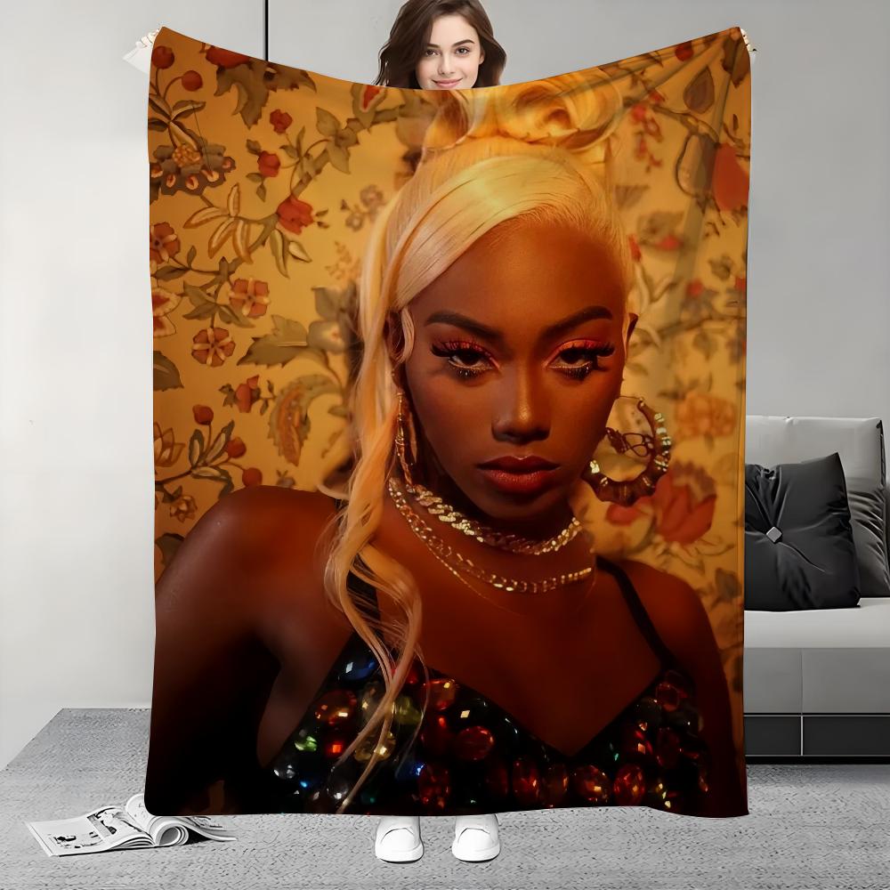 Rapper F-Flo Milli Fine Ho Stay Blanket Design Lightweight  For Dorms, Naps, Living Room, Office,Sofa,All-Season 30x40in