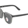 RayBan Super Small Frame Grey Injection Molded Square Sunglasses Men's