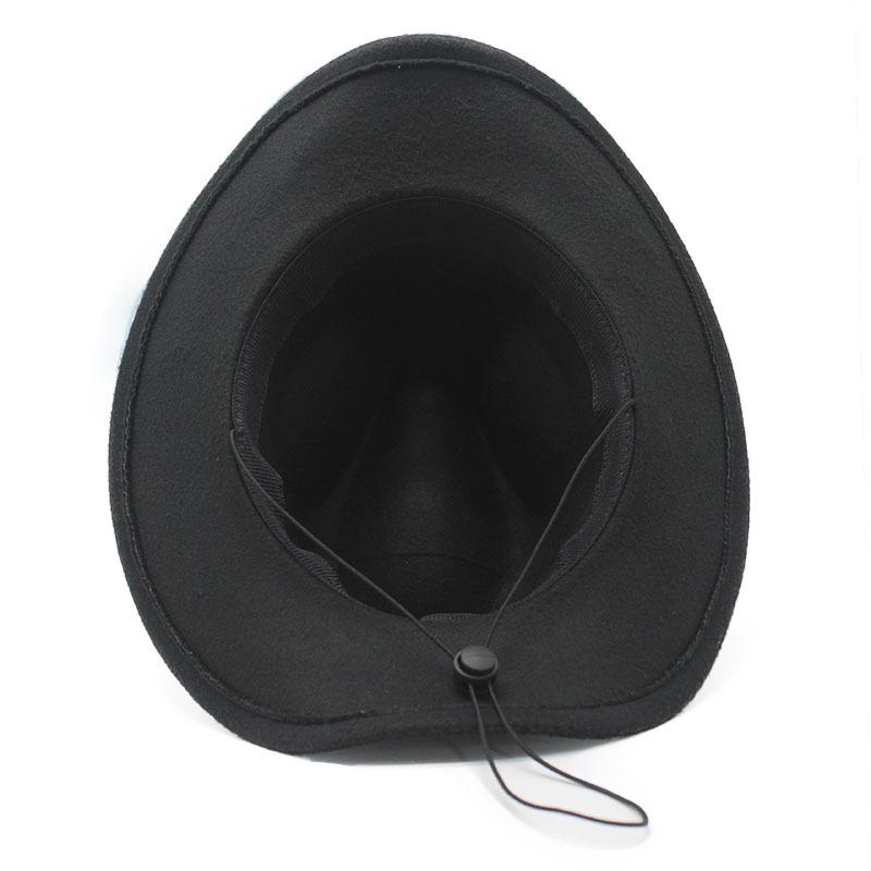 Women's Men's Western Cowboy Hat For Gentleman Lady Jazz Cowgirl Cloche Church Sombrero Cap