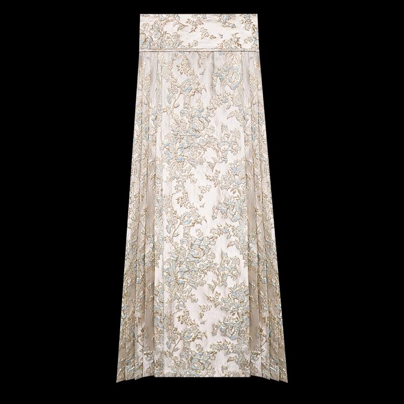 Heco Nanzhi Qu Geprägter Jacquard Hanfu Pferdegesicht Rock