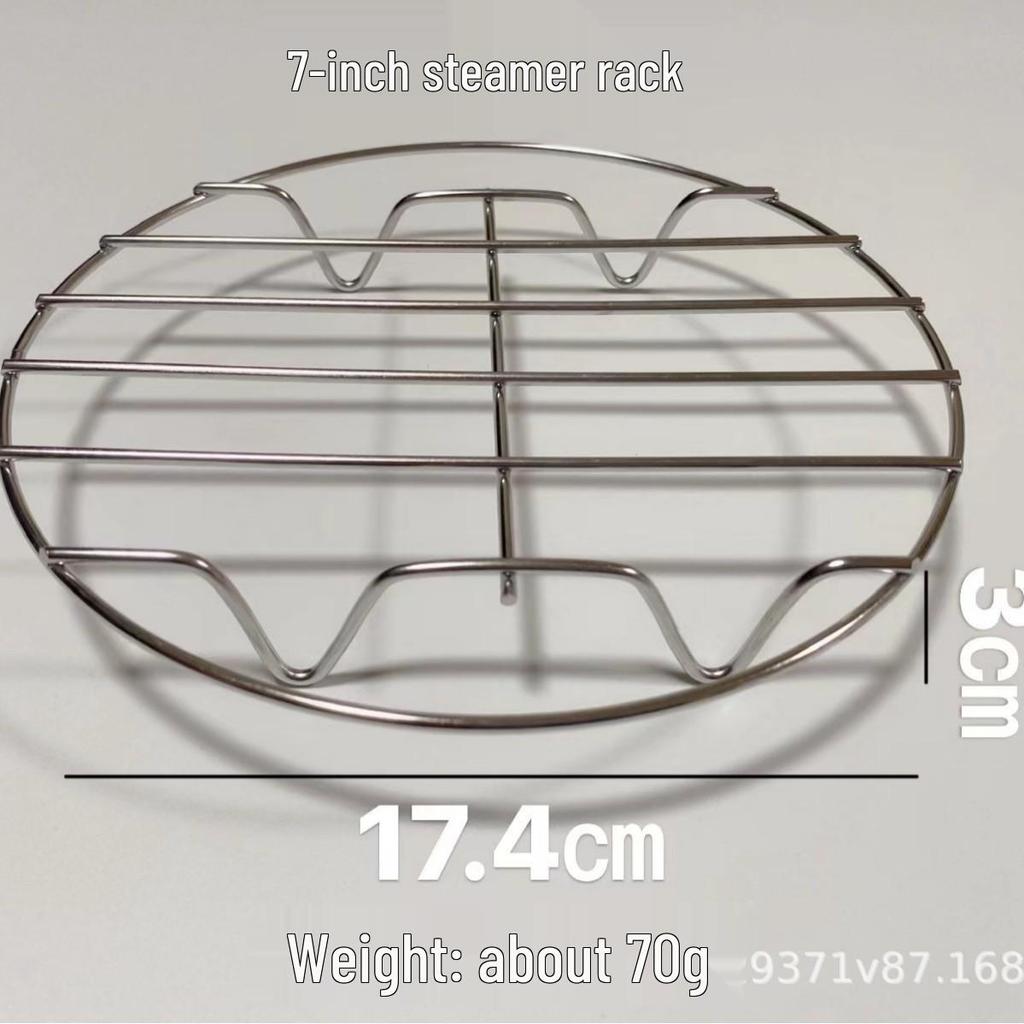 Stainless Steel Double-Layer Air Fryer Grill Rack with Skewers