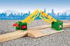 BRIO Magnetic Railroad Crossing 33750, for ages 3 and up. [Toy, Wooden Toy Train, Rail Set, Scenery, Gift (Birthday/Christmas)]