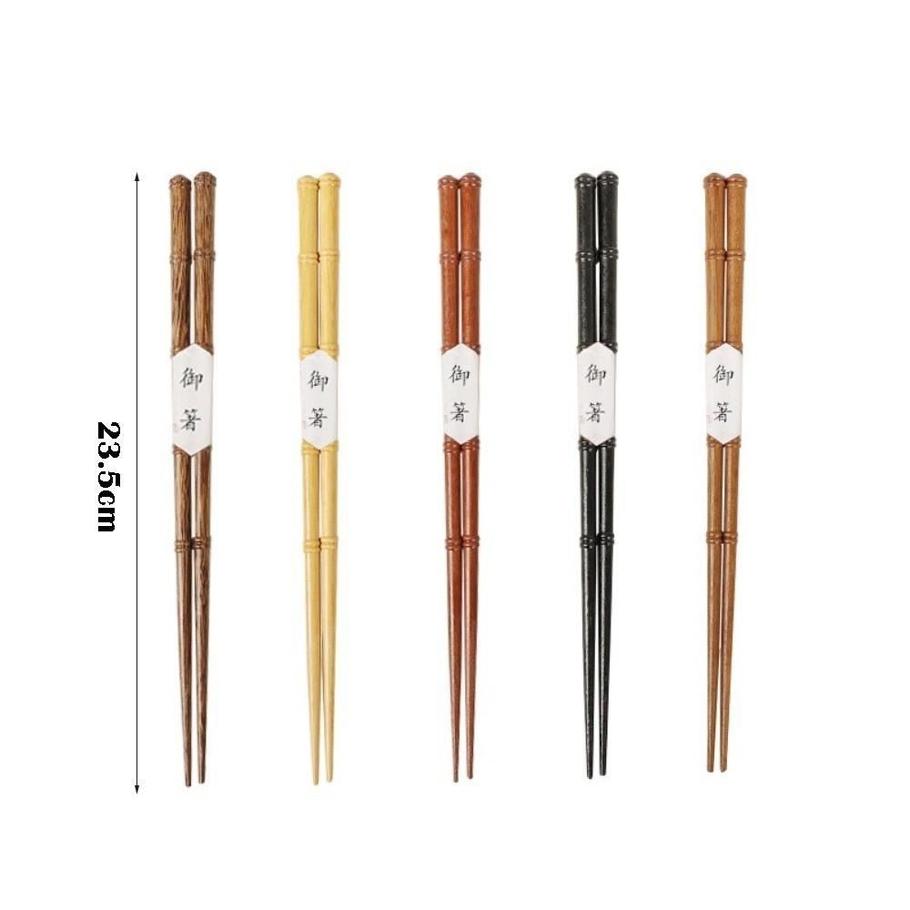 1 Par Hashis de Madeira de Cor Sólida Estilo Japonês Hashis Pontiagudos Hashis de Sushi de Alta Qualidade