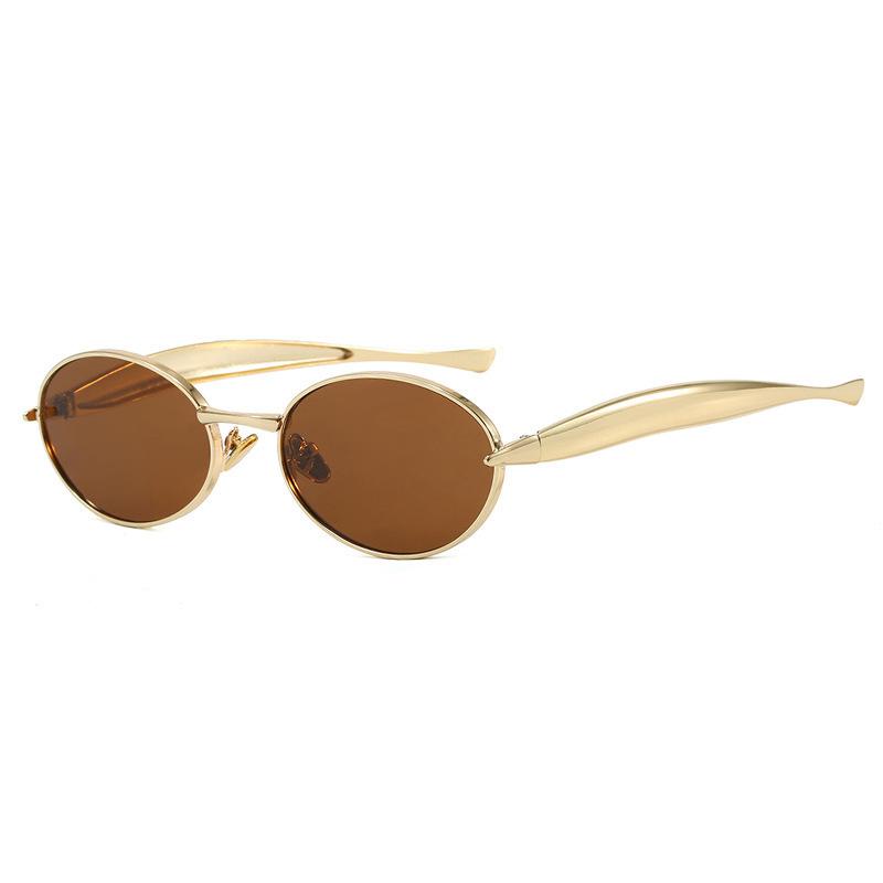 

Vintage Round Metal Frame Sunglasses For Women Men Sun Glasses Female Oval Eyewear Sunglasses for Male Female Eyeglasses MULTI
