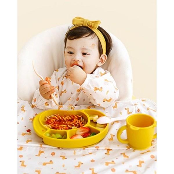 Babyclaw babykläder vattentät haklapp långärmad med dragkedja, giraffbrun, 1 styck, 1 styck