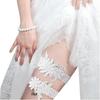 European & American Bridal Chiffon Flower Rhinestone Garter