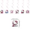 3D Hello Kitty Festival Birthday Decor Set: Balloons, Banner & Flags