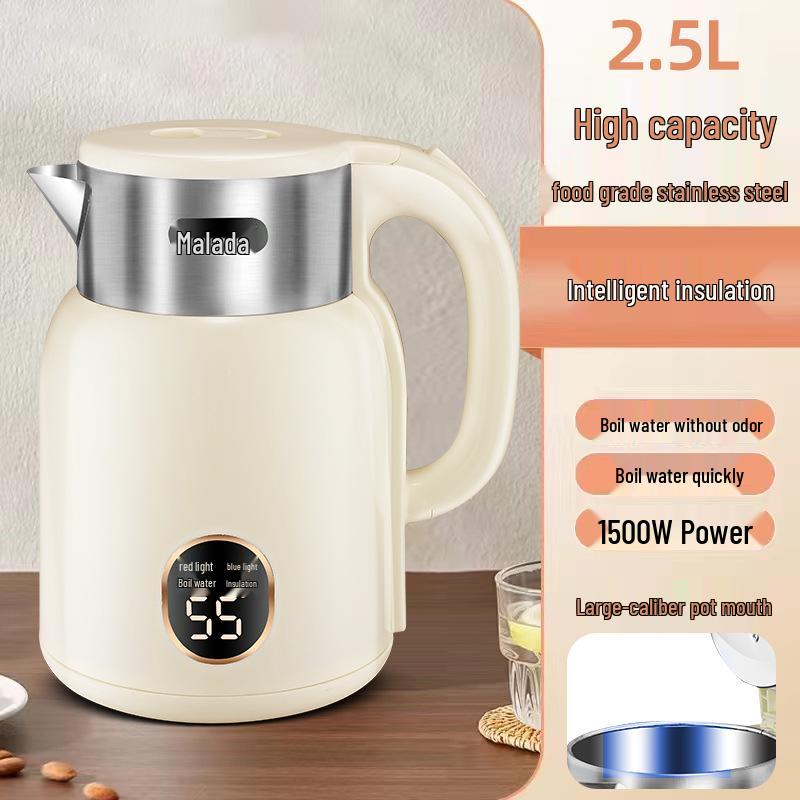 Wanlida Smart Electric Kettle - Keep Warm, Durable, Auto Power-Off, Large Capacity, Temperature Controlled Boiler.