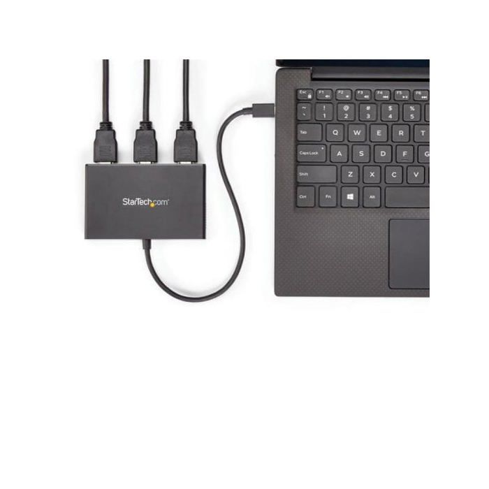 Hub USB Type-C STARTECH - 3x HDMI - Multi-écrans - 3840x2160 - Répartiteur - Noir