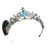 Baroque Retro Color Crown Douyin Forest Wedding Crown Alloy High End Rhinestone Headdress Color New Style