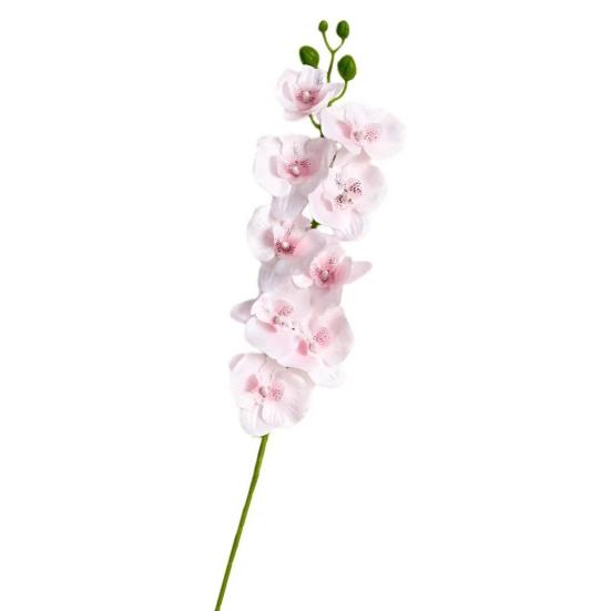 Yousheng 27.5 Inch Artificial Phalaenopsis Flower Branch 9 Full Blooms Fake Silk Orchids with Stem for Home Office Wedding