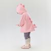 Dinosaur Shaped A-Line Winter Windbreaker Top for Infants and Girls