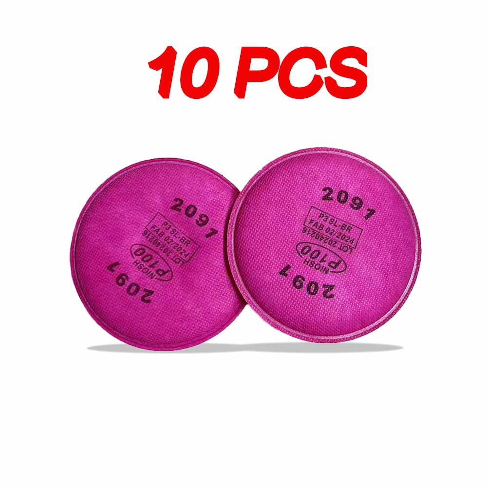 10 20 30pcs 2091 Particulate Filter For 6800 7502 6200 Series Respirator Dust Mask Painting Spray Industry
