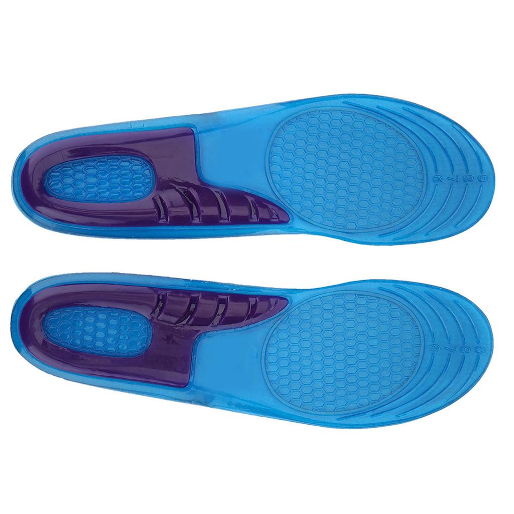 Unisex Sports Shoe Pads Silicone Soft Anti Shock Insloes Foot  or (S)