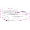 Vidaxl Continental Bed with Mattress, Cream, Fabric, 160X200 Cm