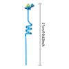 Drinking Decor Temporaty Straw Cartoon Pattern Dino Theme Dinosaur Reusable Straws Straws-Plastic