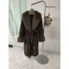 Winter Leopard Print Imitation Mink Jacket Temperament Winter Fashion Extended Shawl Fur Collar Coat Women