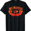 Burnin Up Flames Vintage T Shirt Vintage Washed Versatile Slightly Stylish Casual Streetwear Homme Unisex Designer Clothes