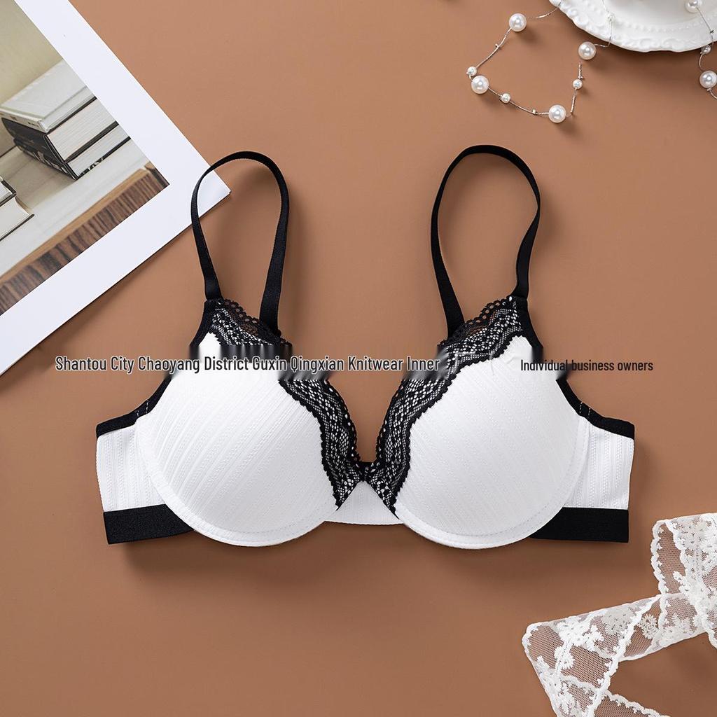Spitzen Patchwork Push-up Stütz-BH: Hautfreundliche, Atmungsaktive, Bequeme, Modische Unterwäsche