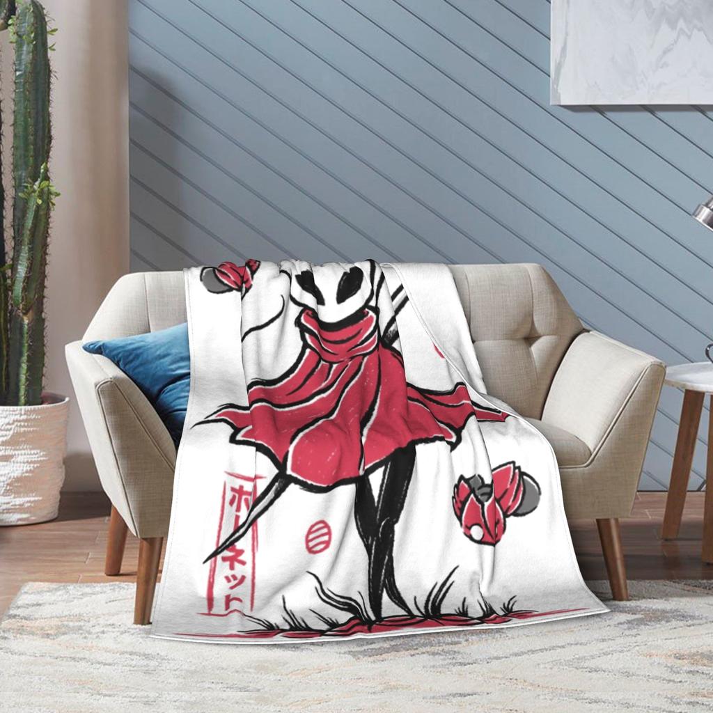 Hornet Hollow Knight Silksong Decken Käfer Krieger Plüsch Fantastisch Warm Überwurfdecke für Heimtextilien Dekoration Auto