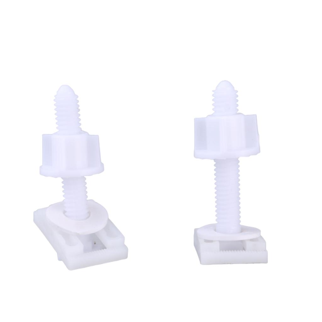 Bathroom Fixture Fasteners Convenient Toilet Cover Screw Bolts Toilet Lid Mounting Set Essential Toilet Installation Set