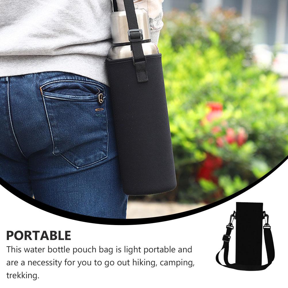 500 ML Bottle Bag Portable Pouch Water Carrier Neoprene Holder Travel Tote Bags on Foot