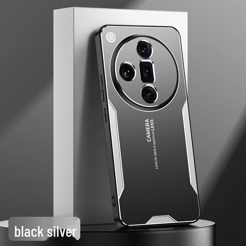 Aluminum Alloy Frosted Full Lens Protective Cover for Oppo Find X7, Find X6 Pro, and Find X5 Mobile Phones